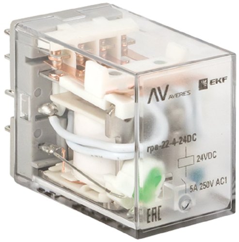 Реле промежуточное EKF Averes RPA22/4 5А 24В DC фото Реле промежуточное EKF Averes RPA22/4 5А 24В DC картинка